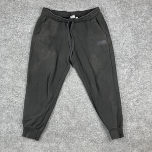 Puma Sweatpants Mens XL Black Jogger Fit Fleece Drawstring Logo Athletic Fit